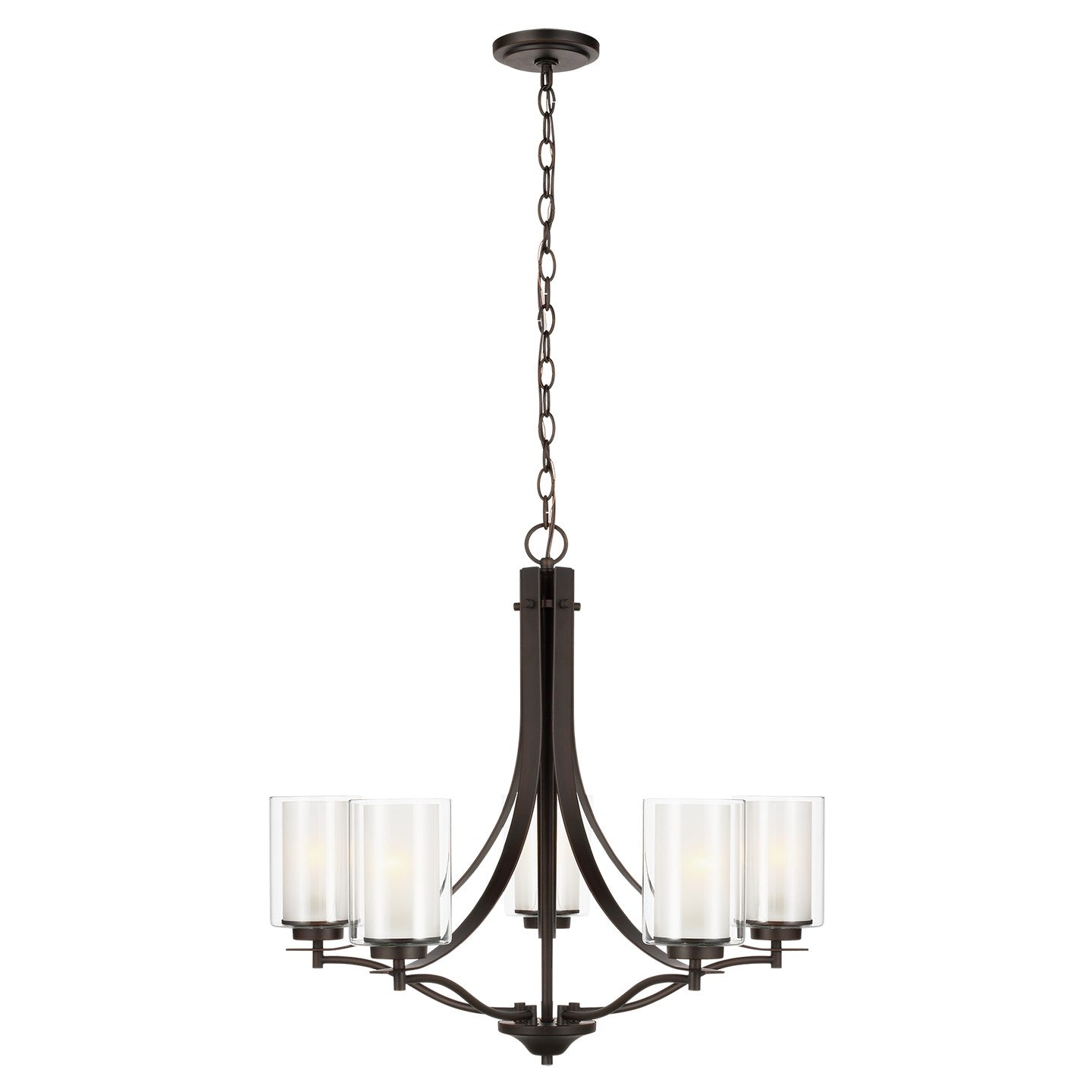 Generation Lighting - 3137305-710 - Five Light Chandelier - Elmwood Park - Bronze