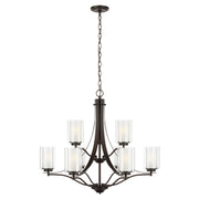 Generation Lighting - 3137309EN3-710 - Nine Light Chandelier - Elmwood Park - Bronze