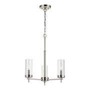 Visual Comfort Studio - 3190303EN-962 - Three Light Chandelier - Zire - Brushed Nickel