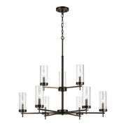 Visual Comfort Studio - 3190309EN-778 - Nine Light Chandelier - Zire - Brushed Oil Rubbed Bronze