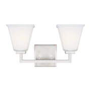 Generation Lighting - 4413702EN3-962 - Two Light Wall / Bath - Ellis Harper - Brushed Nickel