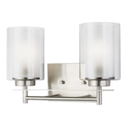 Generation Lighting - 4437302EN3-962 - Two Light Wall / Bath - Elmwood Park - Brushed Nickel
