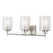 Generation Lighting - 4437303-962 - Three Light Wall / Bath - Elmwood Park - Brushed Nickel