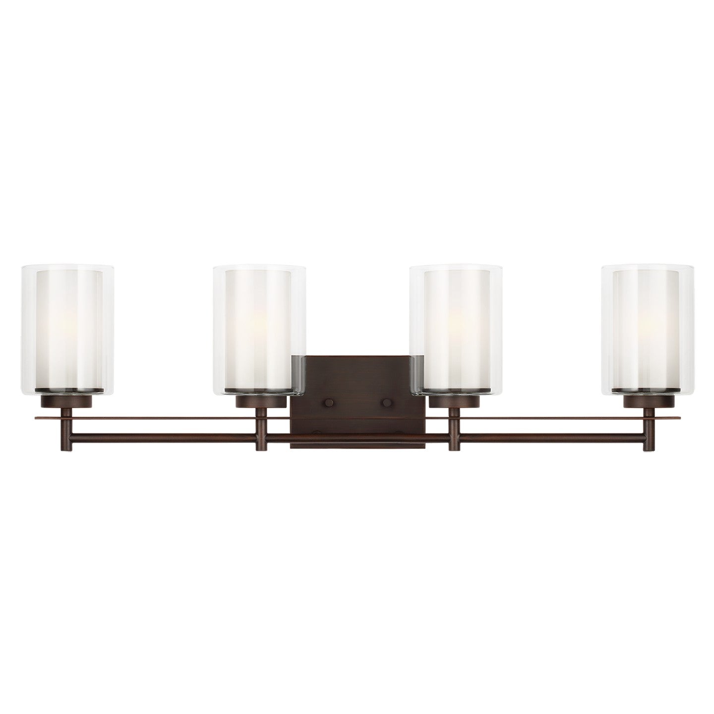 Generation Lighting - 4437304-710 - Four Light Wall/ Bath - Elmwood Park - Bronze