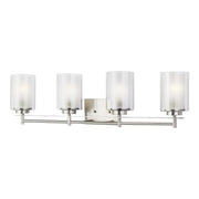 Generation Lighting - 4437304-962 - Four Light Wall / Bath - Elmwood Park - Brushed Nickel