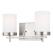 Visual Comfort Studio - 4490302-962 - Two Light Wall / Bath - Zire - Brushed Nickel