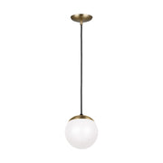 Visual Comfort Studio - 6018-848 - One Light Pendant - Leo - Hanging Globe - Satin Brass