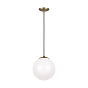 Visual Comfort Studio - 6020-848 - One Light Pendant - Leo - Hanging Globe - Satin Brass