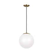 Visual Comfort Studio - 602293S-848 - LED Pendant - Leo - Hanging Globe - Satin Brass