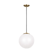 Visual Comfort Studio - 602493S-848 - LED Pendant - Leo - Hanging Globe - Satin Brass