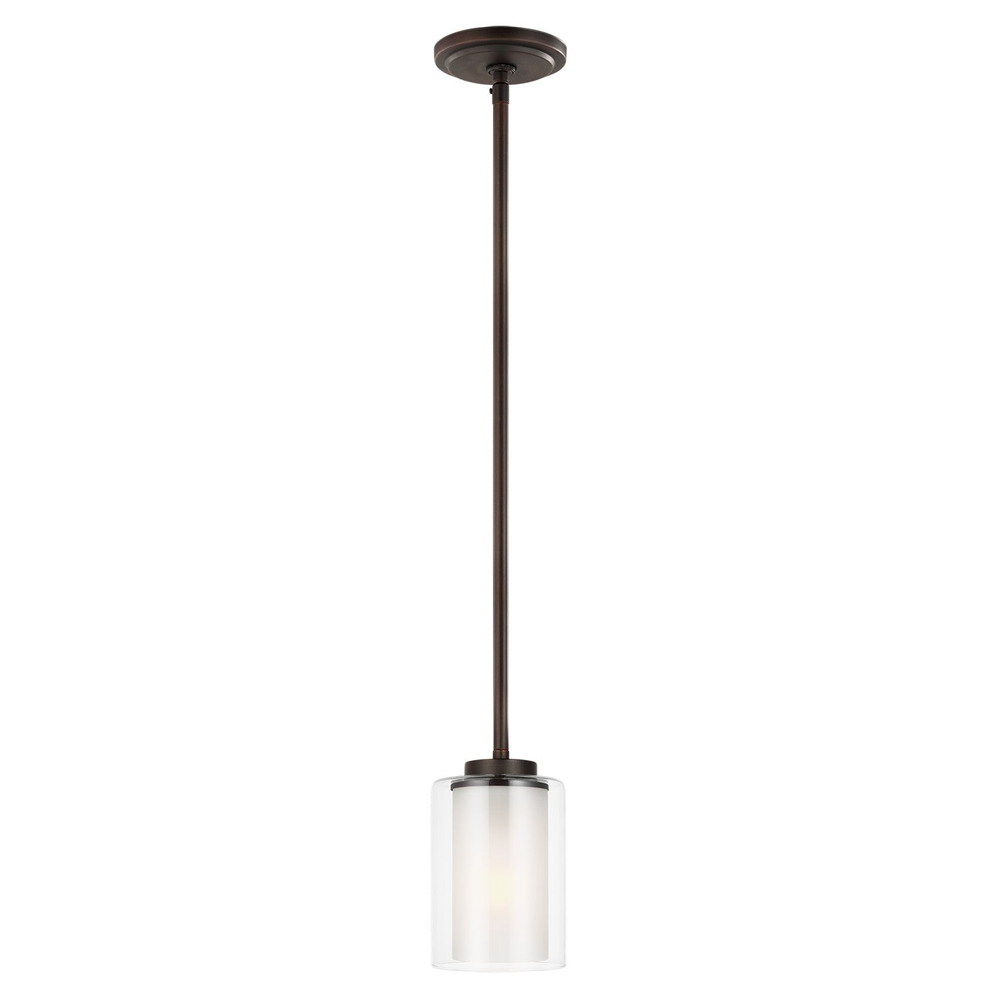 Generation Lighting - 6137301-710 - One Light Mini-Pendant - Elmwood Park - Bronze
