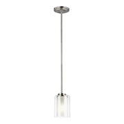 Generation Lighting - 6137301-962 - One Light Mini-Pendant - Elmwood Park - Brushed Nickel