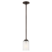 Generation Lighting - 6137301EN3-710 - One Light Mini-Pendant - Elmwood Park - Bronze