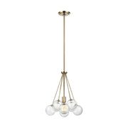 Visual Comfort Studio - 6514301-848 - One Light Pendant - Bronzeville - Satin Brass