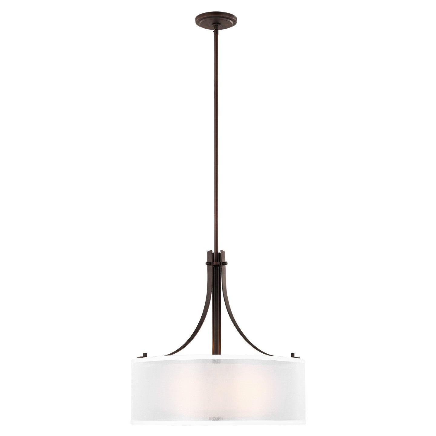 Generation Lighting - 6537303EN3-710 - Three Light Pendant - Elmwood Park - Bronze