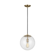 Visual Comfort Studio - 6701801-848 - One Light Pendant - Leo - Hanging Globe - Satin Brass