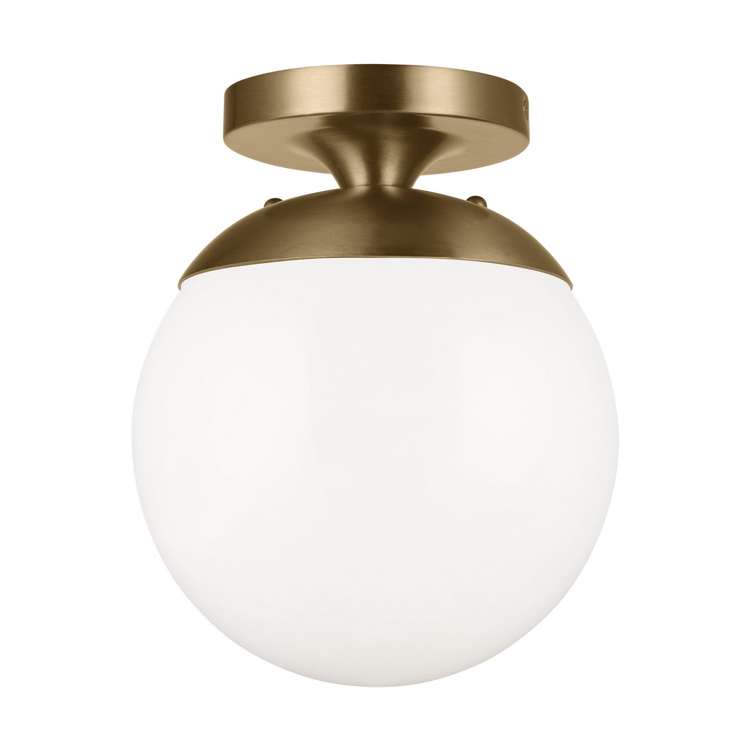 Visual Comfort Studio - 7518EN3-848 - One Light Wall / Ceiling Semi-Flush Mount - Leo - Hanging Globe - Satin Brass
