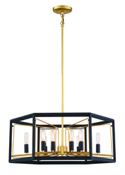 Metropolitan - N7859-707 - 12 Light Pendant - Sable Point - Sand Black With Honey Gold