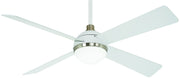 Minka Aire - F623L-WHF/BN - 54" Ceiling Fan - Orb - Flat White With Brushed Nickel