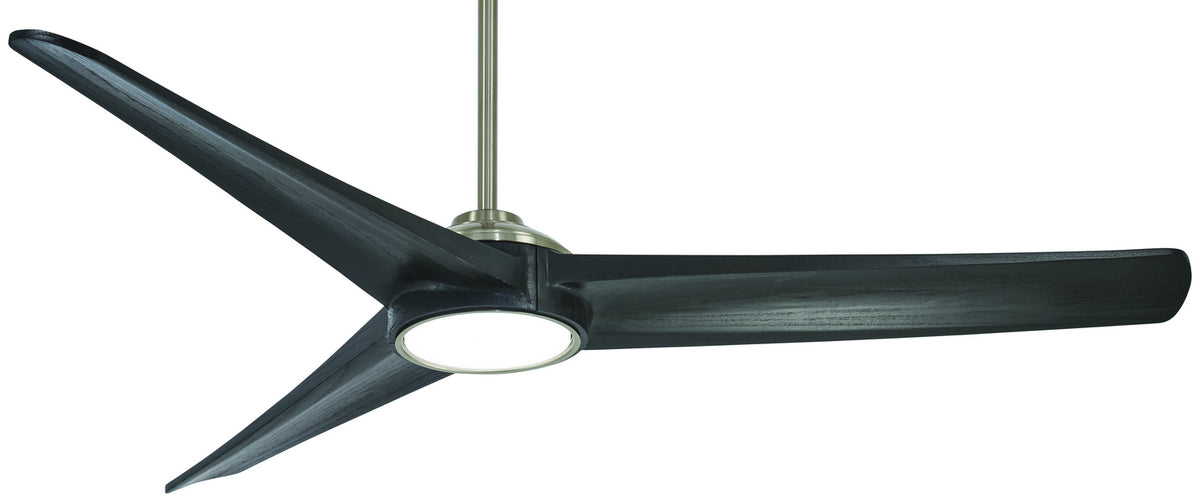 Minka Aire - F747L-BN/CL - 68"Ceiling Fan - Timber - Brushed Nickel With Coal Blades