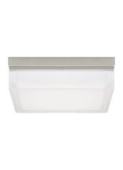 Visual Comfort Modern - 700BXLS-LED3 - LED Flush Mount - Boxie - Satin Nickel