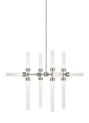Visual Comfort Modern - 700LNG12N-LED930 - LED Chandelier - Linger - Polished Nickel