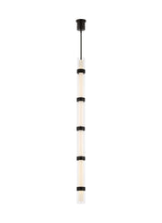Visual Comfort Modern - 700TDWIT6B-LED930 - LED Pendant - Wit - Black