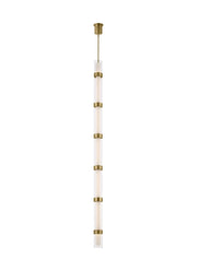 Visual Comfort Modern - 700TDWIT7R-LED930 - LED Pendant - Wit - Aged Brass