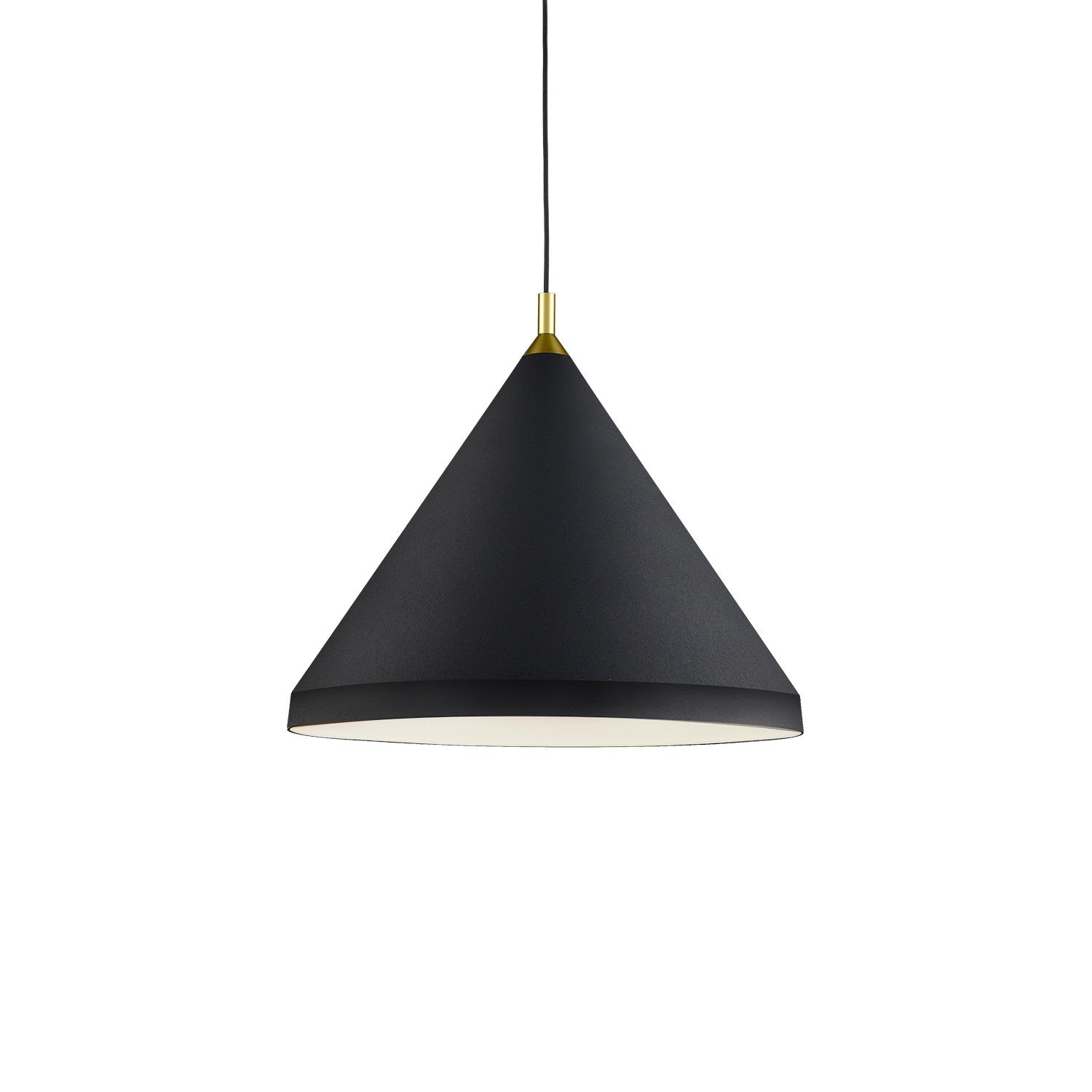 Kuzco Lighting - 492824-BK/GD - One Light Pendant - Dorothy - Black With Gold Detail