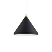 Kuzco Lighting - 492824-BK/GD - One Light Pendant - Dorothy - Black With Gold Detail