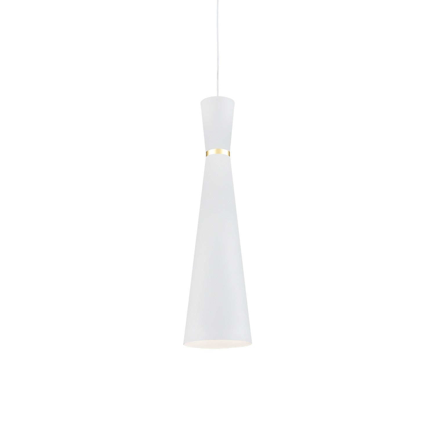 Kuzco Lighting - 493206-WH/GD - One Light Pendant - Vanderbilt - White With Gold Detail
