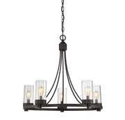 Meridian - M10018ORB - Five Light Chandelier - Mchan - Oil Rubbed Bronze