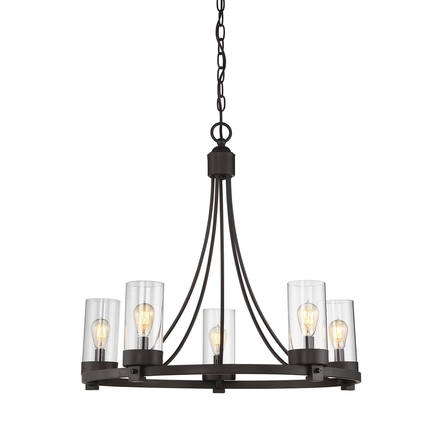Meridian - M10018ORB - Five Light Chandelier - Mchan - Oil Rubbed Bronze