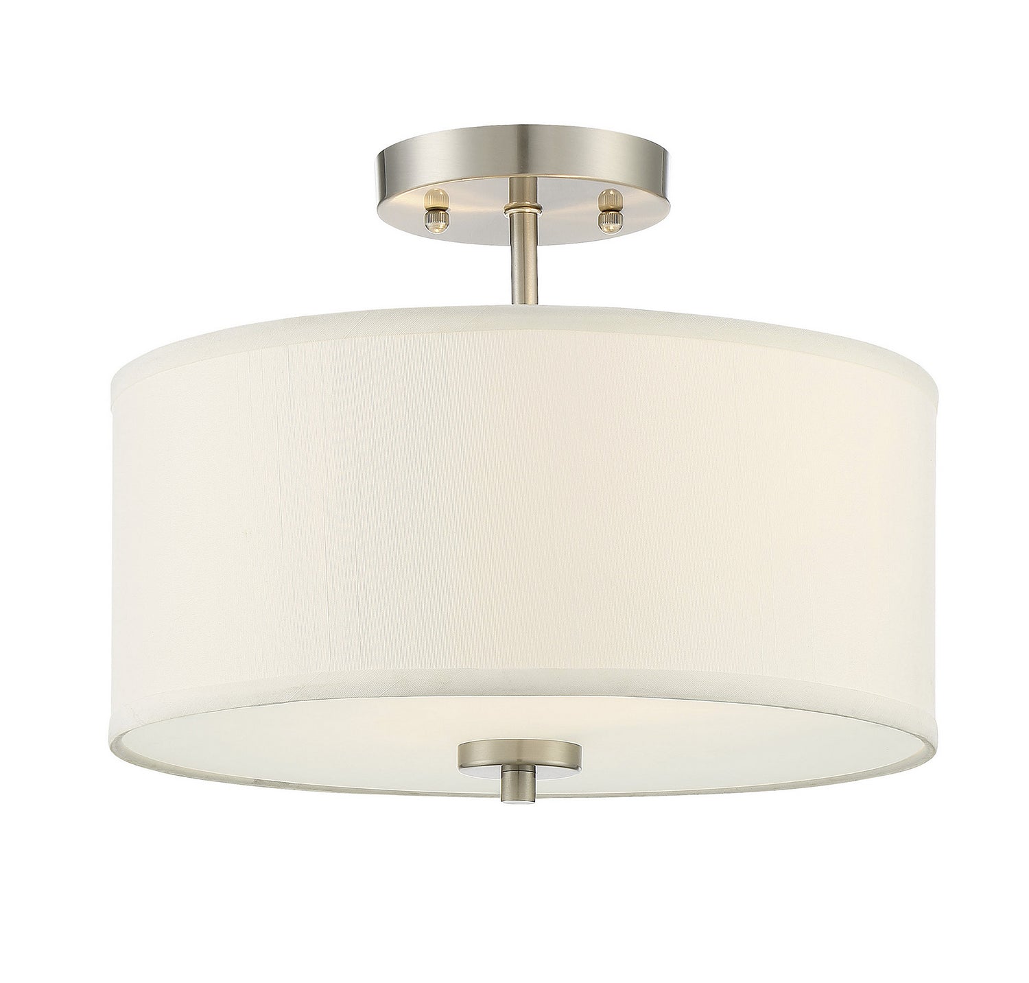 Meridian - M60008BN - Two Light Semi-Flush Mount - Msemi - Brushed Nickel