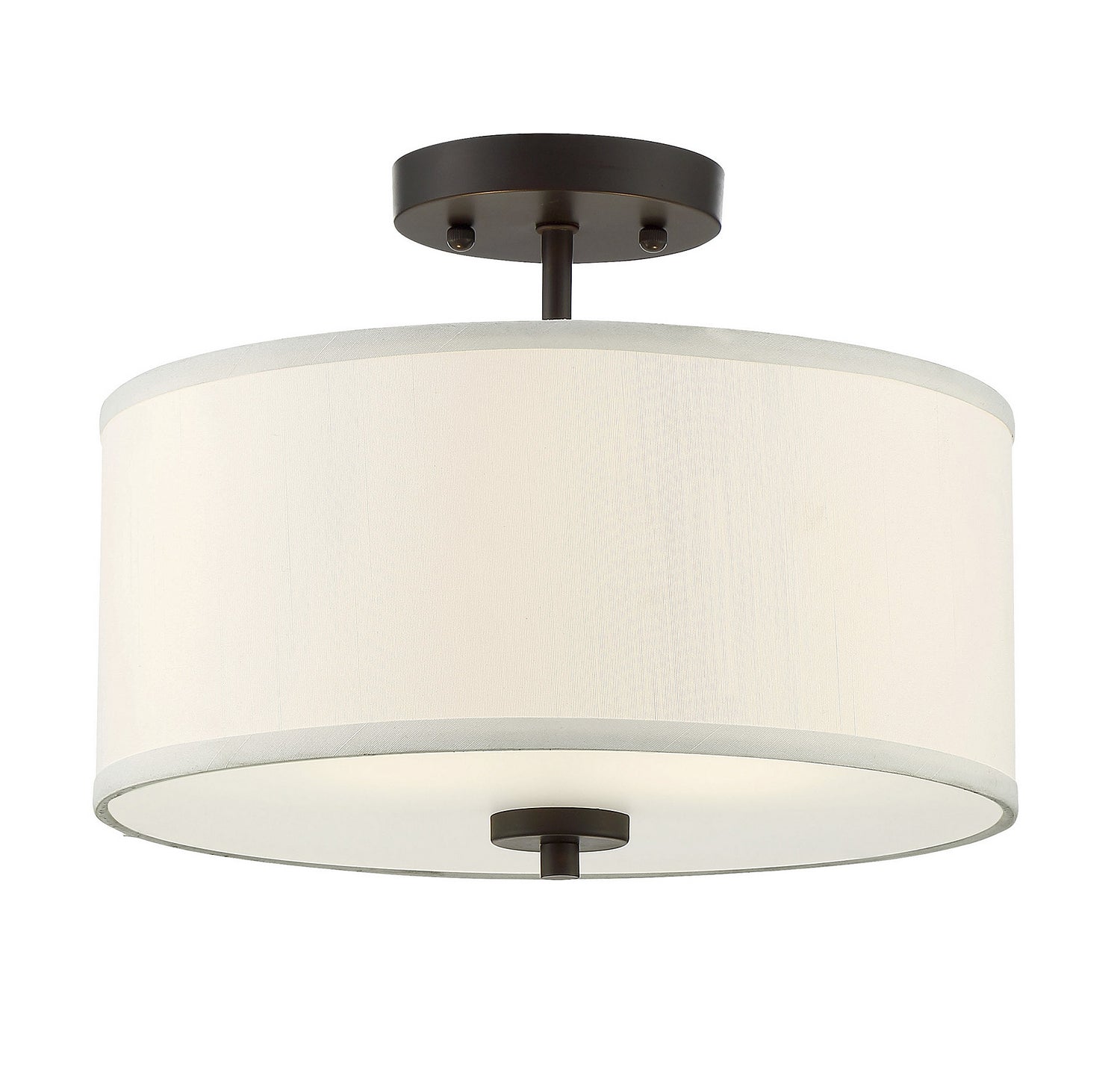 Meridian - M60008ORB - Two Light Semi-Flush Mount - Msemi - Oil Rubbed Bronze