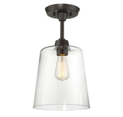 Meridian - M60010ORB - One Light Semi-Flush Mount - Msemi - Oil Rubbed Bronze