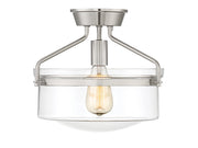 Meridian - M60011BN - One Light Semi-Flush Mount - Msemi - Brushed Nickel