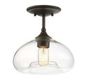 Meridian - M60017ORB - One Light Semi-Flush Mount - Msemi - Oil Rubbed Bronze