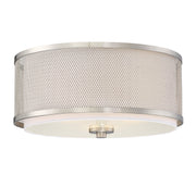 Meridian - M60018BN - Three Light Flush Mount - Mflus - Brushed Nickel