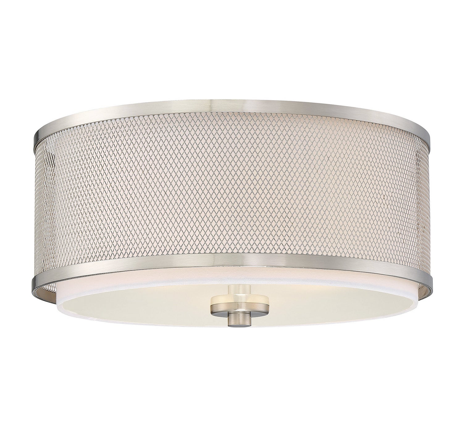 Meridian - M60018BN - Three Light Flush Mount - Mflus - Brushed Nickel