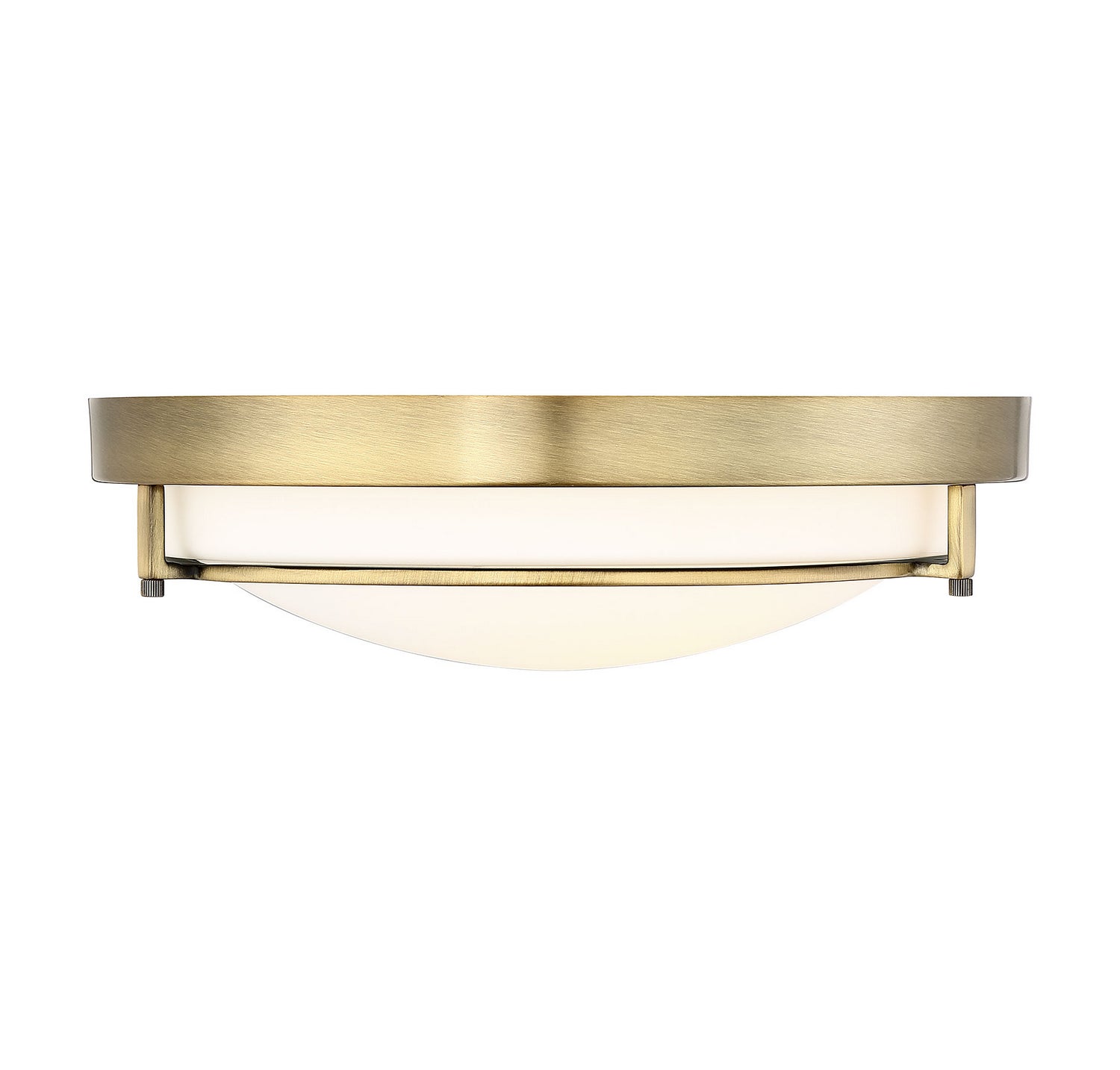 Meridian - M60019NB - Two Light Flush Mount - Mflus - Natural Brass