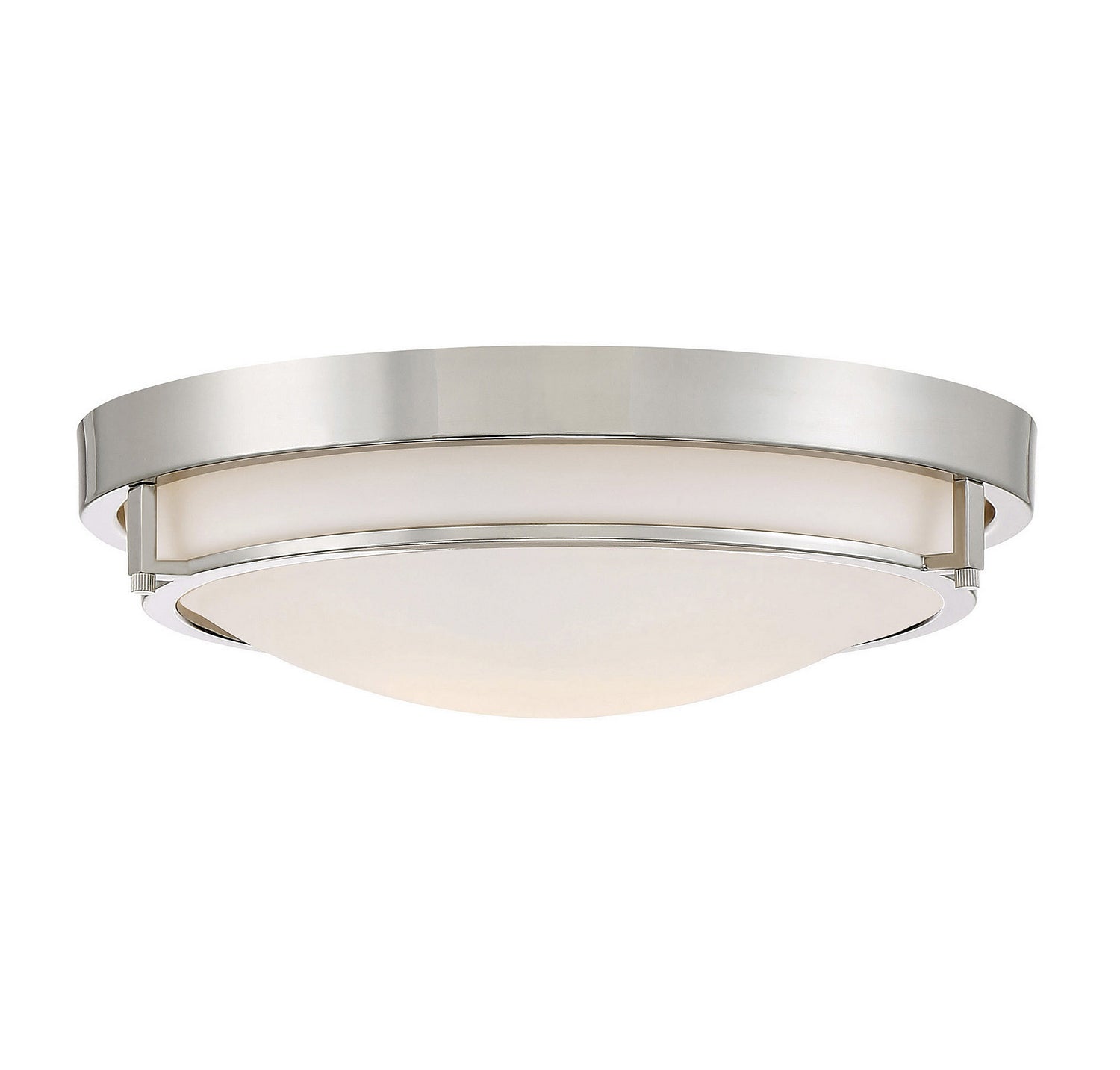Meridian - M60019PN - Two Light Flush Mount - Mflus - Polished Nickel