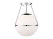 Meridian - M60054CH - One Light Semi-Flush Mount - Msemi - Chrome