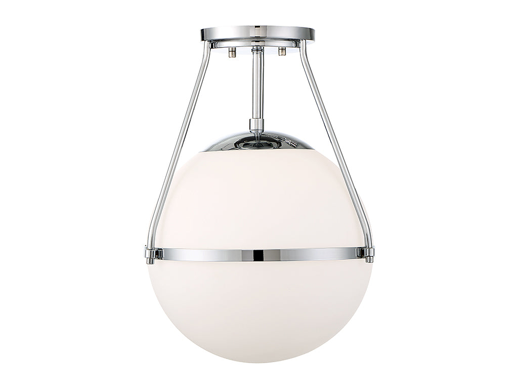 Meridian - M60054CH - One Light Semi-Flush Mount - Msemi - Chrome