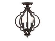 Meridian - M60055ORB - Three Light Semi-Flush Mount - Msemi - Oil Rubbed Bronze