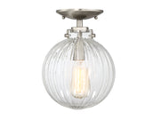 Meridian - M60056BN - One Light Semi-Flush Mount - Msemi - Brushed Nickel