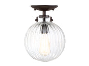 Meridian - M60056ORB - One Light Semi-Flush Mount - Msemi - Oil Rubbed Bronze