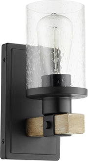 Quorum - 5189-1-69 - One Light Wall Mount - Alpine - Textured Black|Driftwood