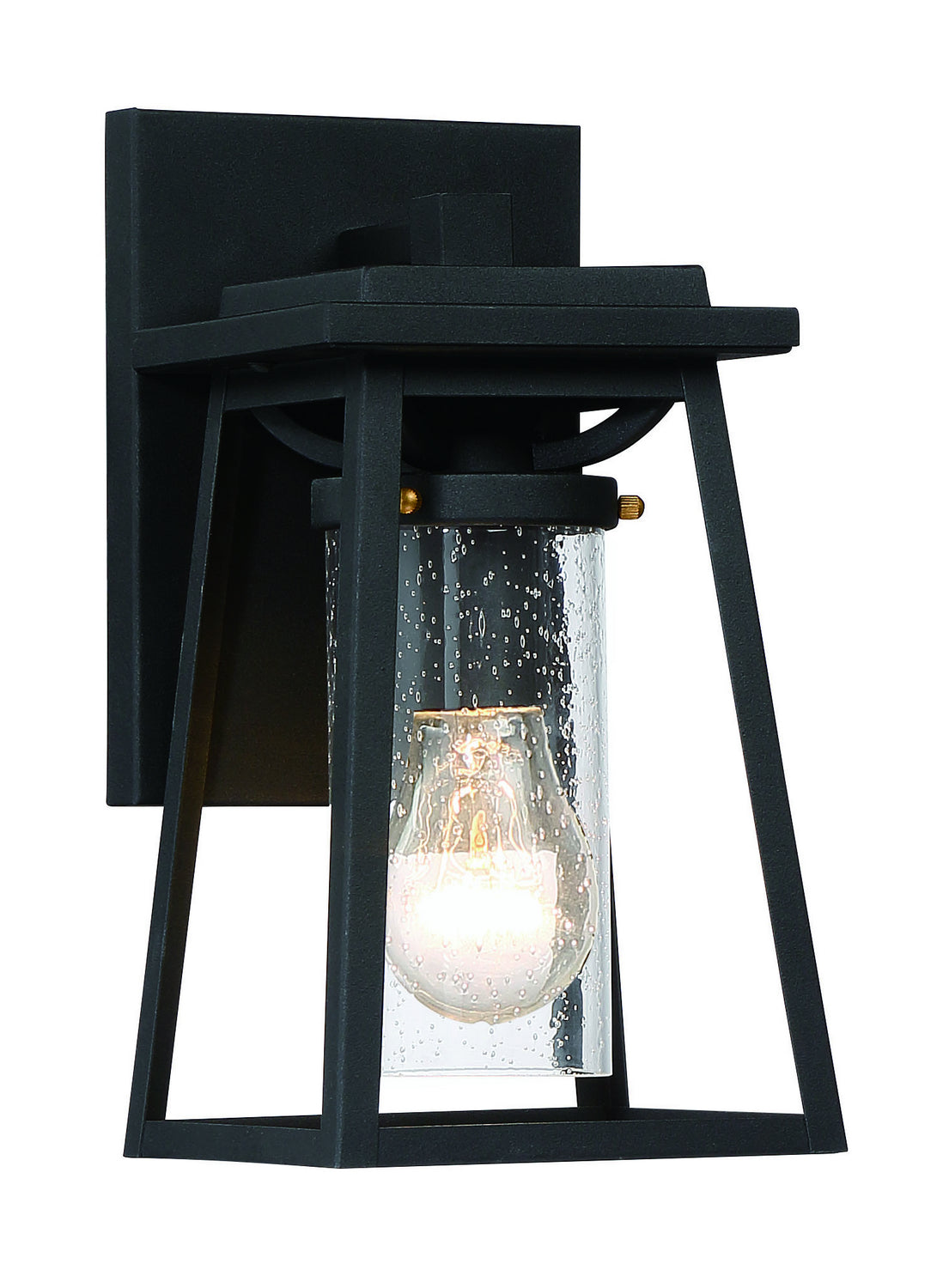 Minka-Lavery - 72711-66G - One Light Outdoor Lantern - Lanister Court - Sand Black w/Gold Highllights