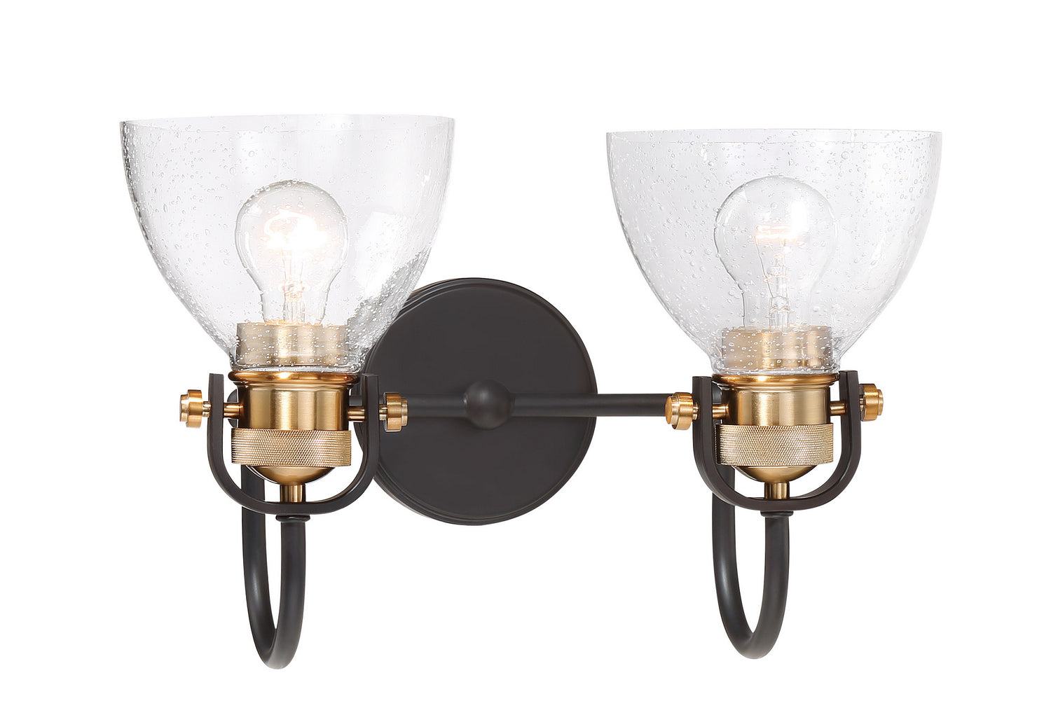 Minka-Lavery - 3362-416 - Two Light Bath - Monico - Bronze w/Brass